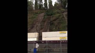 Landslide Derails Train. This is the ORIGINAL video