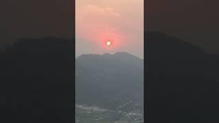 Beautiful Sun Set View In Pokhara