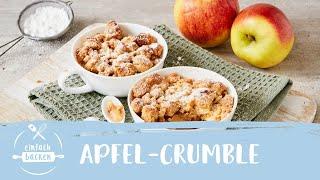 Apple Crumble - quick & easy  the perfect Dessert  Einfach Backen