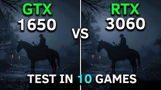 GTX 1650 vs RTX 3060  Test In 10 Games at 1080p  How Big is The Difference?