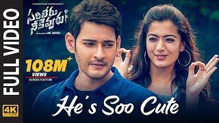 Sarileru Neekevvaru Video Songs  Hes Soo Cute Full Video Song 4K  Mahesh Babu Rashmika  DSP