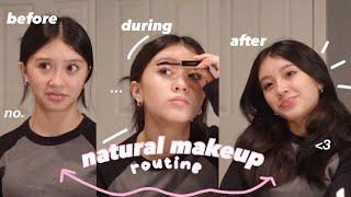 NATURAL MAKEUP ROUTINE  everyday simple clean girl effortless makeup