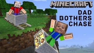 3 Yr Old Chase plays MINECRAFT PE & Dad Bothers Him...A Lot  Roller Coaster Push FGTEEV Gameplay
