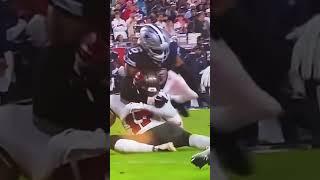 RUSSELL GAGE SCARY INJURY COWBOYS VS BUCCANEERS NFC WILD CARD GAME #trending #sports #nfl #viral