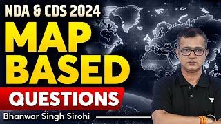 Map Based Questions  Geography  NDA & CDS 2024  Bhanwar Singh