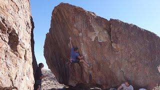 Hueco Tanks Bouldering Babyface V7