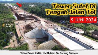 Jalan Tol Padang - Sicincin Terkini ️Jarak Tempuh Auto Singkat ️ KM 8 - KM 11 Drone Aerial