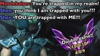 Shen versus Mordekaiser - How to beat Mordekaiser with Shen - Masters NA #leagueoflegends #shen