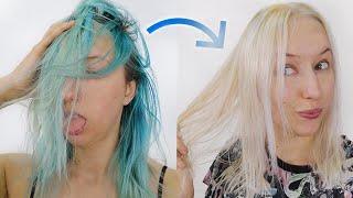 How to GET RID OF blue hair dye