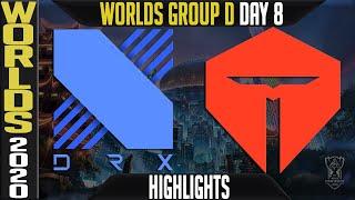 DRX vs TES Highlights  Worlds 2020 Group D Day 8 - LoL World Championship  DragonX vs Top Esports