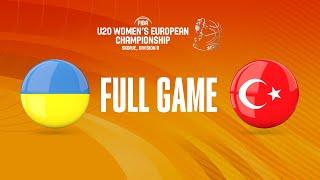 Ukraine v Turkey  Full Basketball Game  FIBA U20 Womens European Championship 2022 - Division B