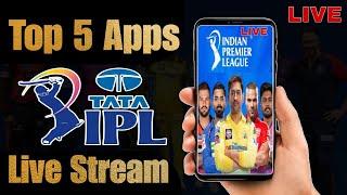 Top 5 Apps to live stream IPL 2024  how to watch ipl live in mobile free  how to watch ipl live