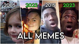All recreated memes in one video  Then vs Now 