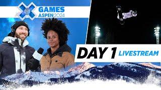 Day 1 Livestream with Jack Mitrani & Gabby Maiden  X Games Aspen 2024