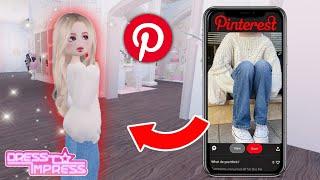 لعبنا تحدي الجماللكن بــ تنسيقات بنتـرست  مع عسل Roblox dress to impress with Pintrest