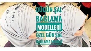 Düğün Şal Bağlama Modelleri  Özel Gün Şal Bağlama Modeli