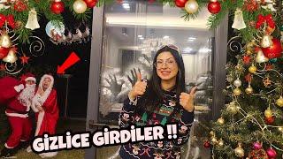 GERÇEK HAYATTA NOEL BABA VE NOEL ANNE  EYLÜL LALİN EVİNE GİZLİCE GİRDİ  EYLÜL LAL