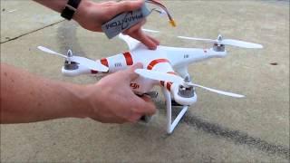 DJI Phantom 1 Beginners Tutorial Review Charging Taking Off Flying Landing Storing Drone Quad