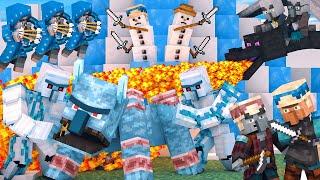 Villager vs Pillager Life Winter War FULL ANIMATION - Minecraft Animation