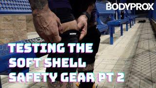 Biker testing soft shell gear PT 2  BODYPROX Padded Shorts Soft Knee Pads and Elbow Pads