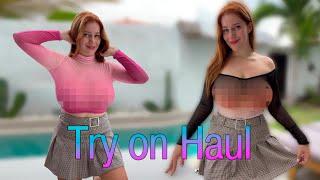 TRANSPARENT CLOTHES HAUL  Try on Haul with Katy