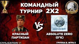 Командный турнир 2х2 Civilization VI. Группа B. Красный партизан vs. Absolute Zero 0°K