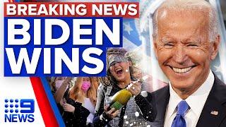 Joe Biden wins historic 2020 US Presidential Election  9 News Australia