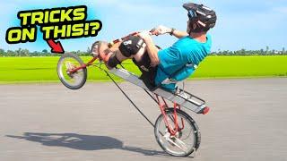 HOW HARD CAN I RIDE THIS CRAZY BIKE? - RECUMBENT BIKE FREERIDE