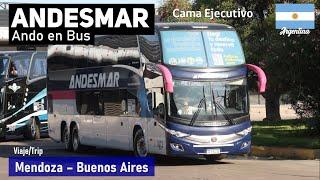 Bus trip MENDOZA BUENOS AIRES ANDESMAR 3072 double-decker bus Marcopolo New G7 Scania AF124JE