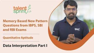 Data Interpretation Part I  Memory Based New Pattern Questions from IBPS SBI and RBI Exams