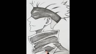 Rate my drawing from 1\100? #drawing #pencilsketch #satisfying #art #artvideo #gojo #anime #shorts