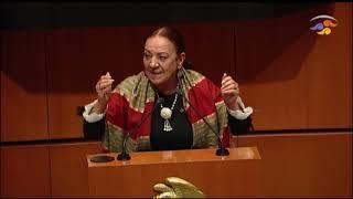 Sen. Lucía Trasviña Morena critica a cómplices silenciosos de corrupción