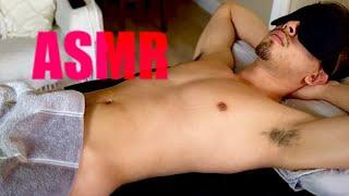 ASMR Male Soccer Player Massage for Sleep StimulationArousal Chest Back Glutes Armpit