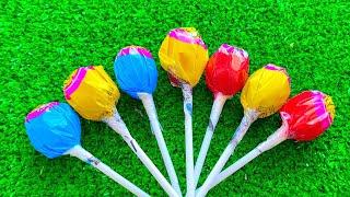  Learn Colors with Lollipops and Sweets. Yummy Rainbow Lollipops ASMR