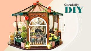 DIY Miniature Dollhouse Crafts Garden Café Tea & Coffee Greenhouse Relaxing Satisfying Video