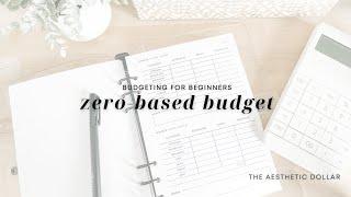 Budgeting for Beginners  Zero-Based Budget  Cash Stuffing Prep