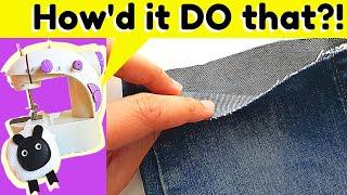 Can a Mini Sewing Machine Sew Jeans or Denim? THIS IS UNBELIEVABLE