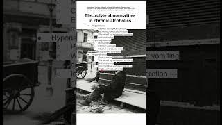 Electrolyte abnormalities in chronic alcoholics