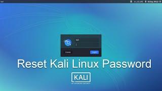 How to reset Kali Linux password 2024.1?