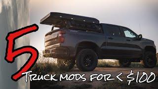 5 Truck Modifications for less than $100 Part 1