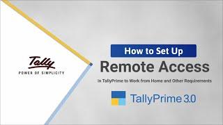 How to Set Up Remote Access in TallyPrime to Work from Home and Other Requirements  TallyHelp