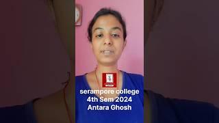 Fourth Semester Serampore College Student Review Calcutta University  Best Online Bengali Coaching