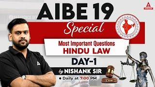 AIBE 19 Classes  Most Imp Questions  Hindu Law  Day-1  By Nishank sir