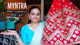 MYNTRA Lehenga Haul  What I ordered vs What I got ?