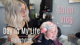 A DAY IN THE LIFE OF A HAIRSTYLISTHAIRCOLOR BEFORE & AFTERS