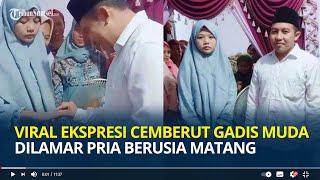 Viral Ekspresi Cemberut Gadis Muda Dilamar Pria Berusia Matang Diduga Korban Perjodohan