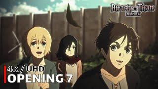 Attack on Titan - Opening 7 【The Rumbling】 4K  UHD Creditless  CC
