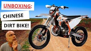 UNBOXING a Chinese Dirt Bike KAMAX KMX 250mt from Alibaba