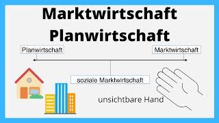 Marktwirtschaft und Planwirtschaft  unsichtbare Hand Adam Smith  einfach erklärt