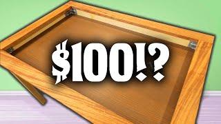 We turned $100 into a board game table